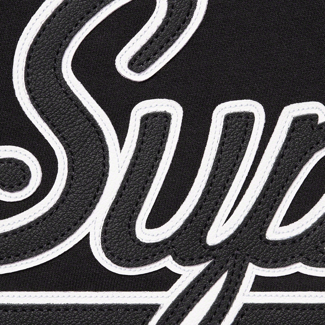 Supreme®/Vanson Leathers® Spider Web Zip Up Hooded Sweatshirt view 3